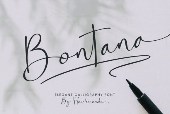 Bontana: An Elegant Script Font for Polished Digital Branding