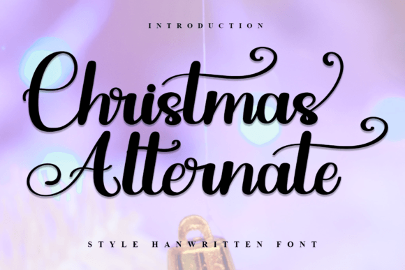Christmas Alternate: A Festive Script Font for Editorial Design