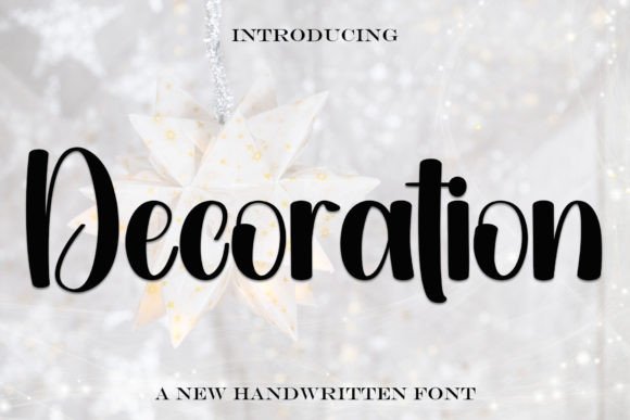 Decoration Font: A Handwritten Touch for Your Handmade Goods