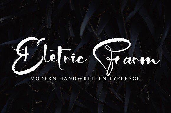 Eletric Farm: A Handwritten Script Font for Editorial Warmth
