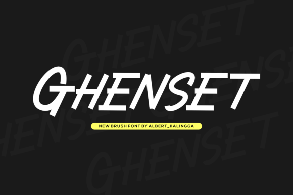 Ghenset: A Bold Handwritten Font That Makes Your Headlines Unmissable