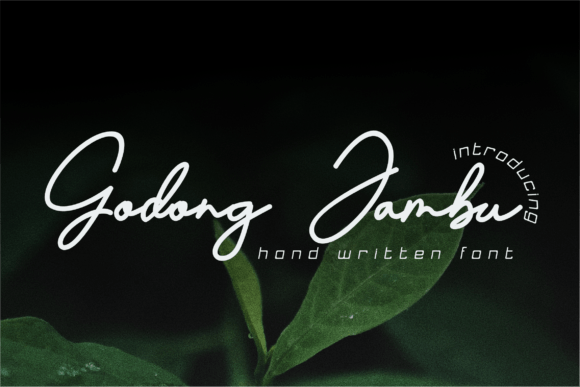 Godong Jambu: A Handwritten Font That Makes Your Campaign Feel Human