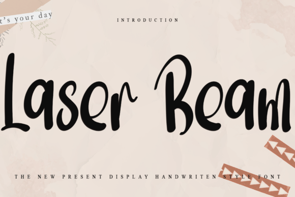 Laser Beam: A Playful Handwritten Font That Cuts Through the Noise