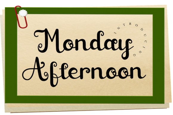 Monday Afternoon: A Thoughtful Script Font for Editorial Warmth