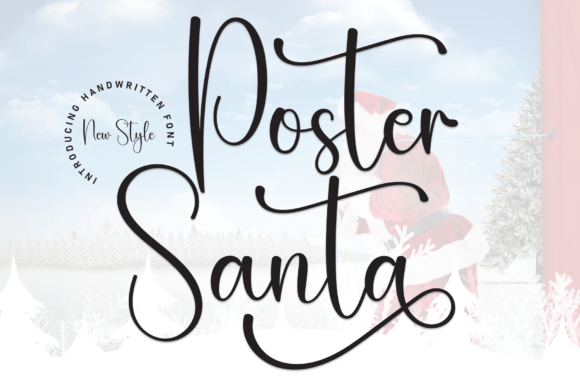 Poster Santa: A Timeless Script Font for Editorial Design