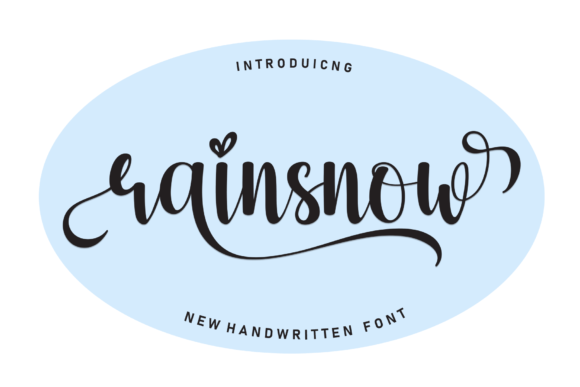 Rainsnow: A Refined Script Font for Handmade Labels & Printables