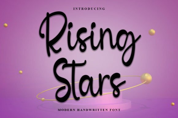 Rising Stars: An Elegant Script Font for Editorial Design