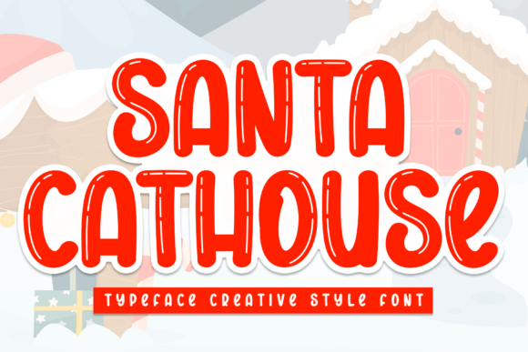 Santa Cathouse: A Joyful Display Font for Campaign Headlines