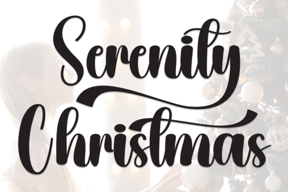 Serenity Christmas: A Joyful Handwritten Font for Editorial Design