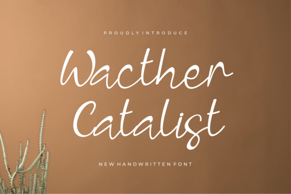 Wacther Catalist: A Refined Script Font for Editorial Elegance